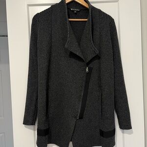 Athleta Charcoal Knit Cardigan